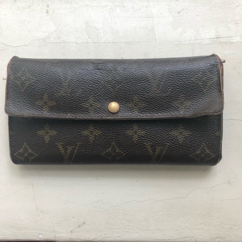 Authentic LV Monogram Long Wallet M61734